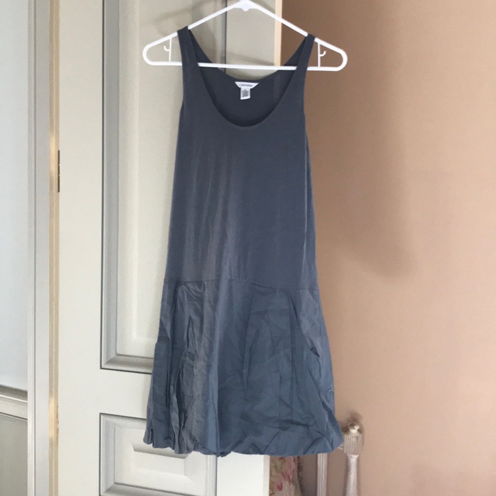 Calvin Klein Gather Bubble Bottom Dress